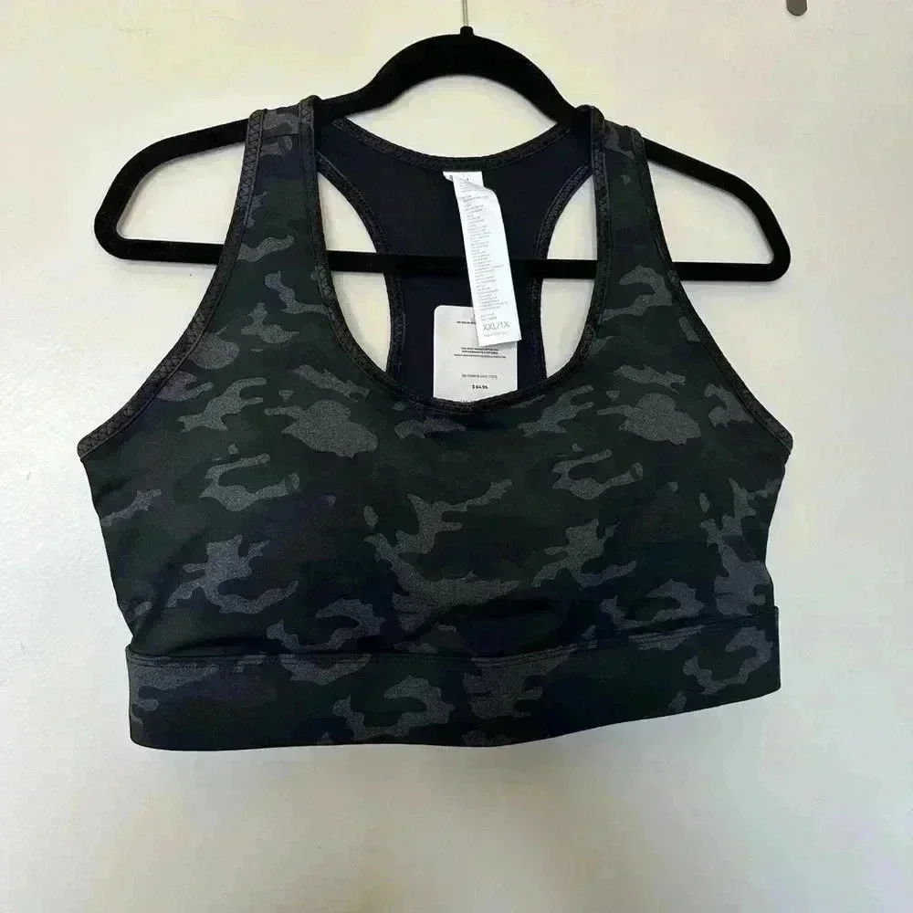 NWT Fabletics Sports Bra in Camouflage Print